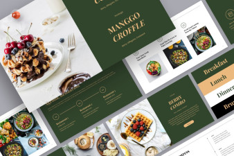 Foods Brunch Restaurant PowerPoint Template